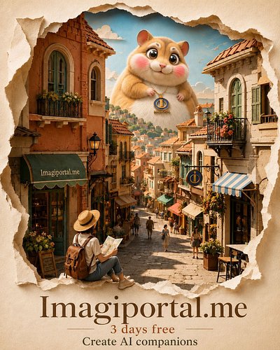 On Imagiportal, you can create AI companions from scratch 🛠️
Choose appearance, style, outfit, vibe, accessories, and full vi...