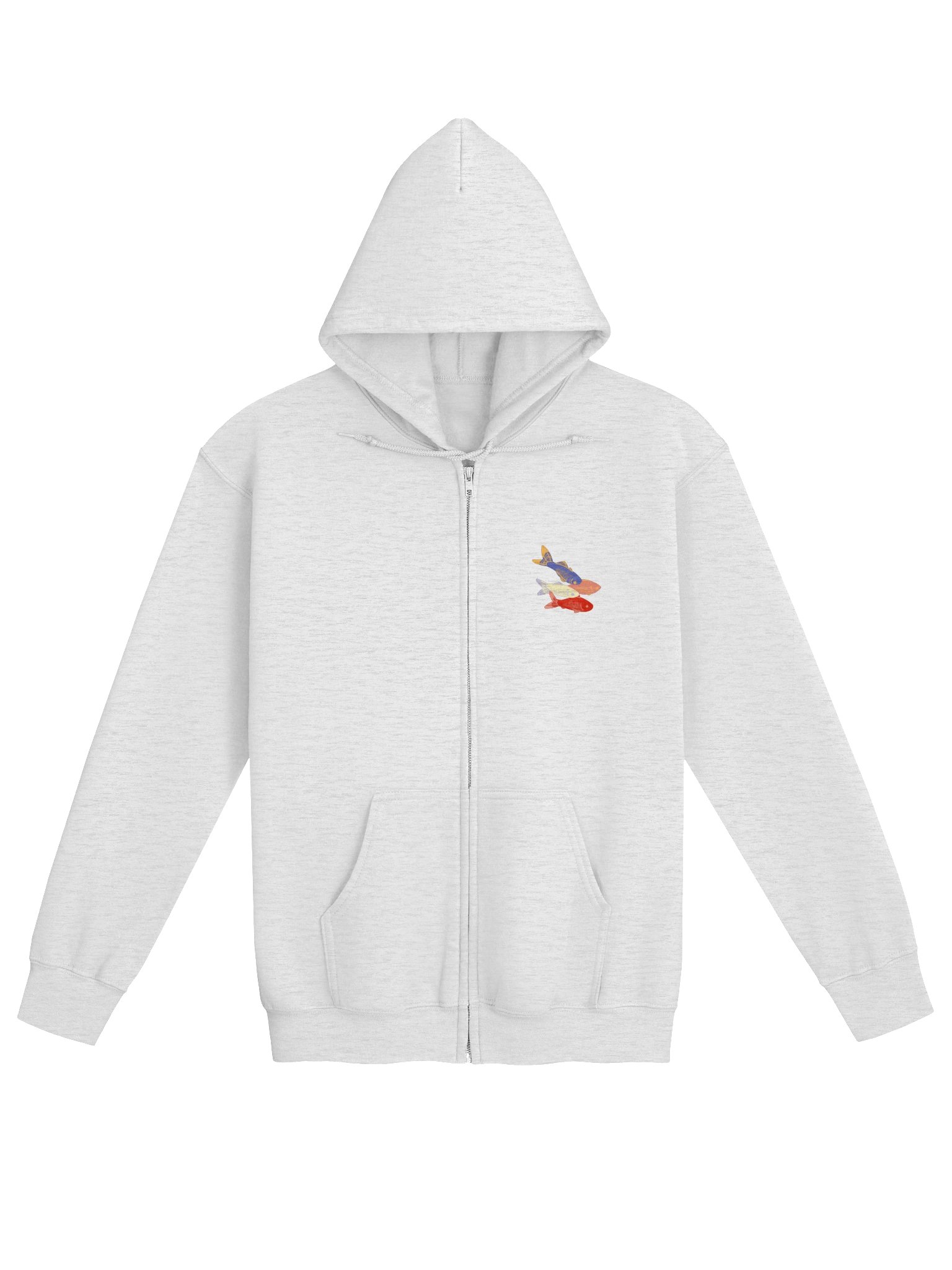 Fishy Print Zip-Up Hoodie product image (1)