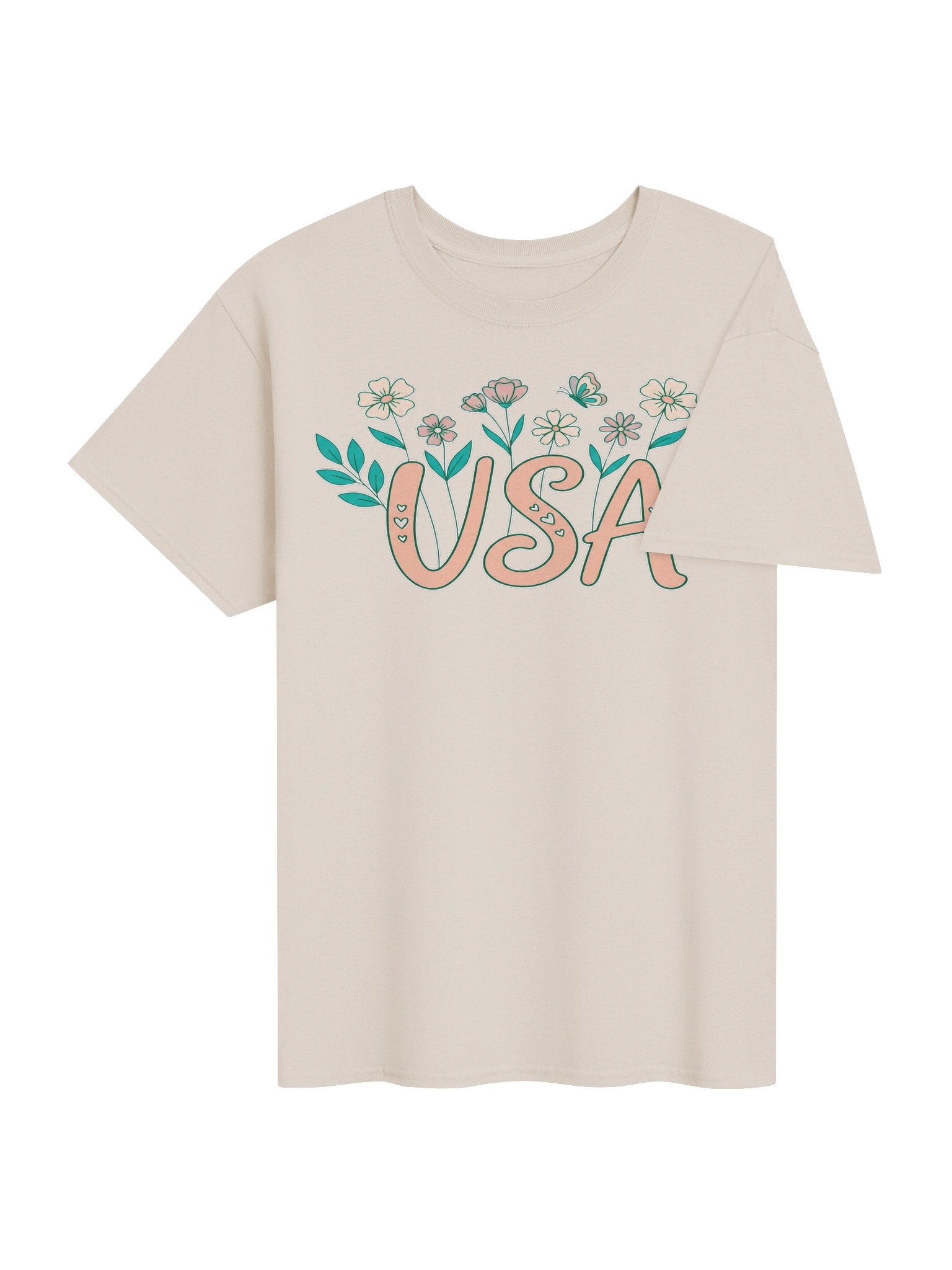 Floral USA Patriot Graphic Tee product image (23)