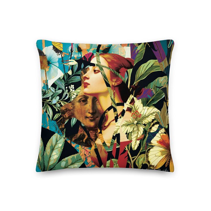 'Secret Garden of the Muse' by Edward Martin Decorative Pillow product image (3)