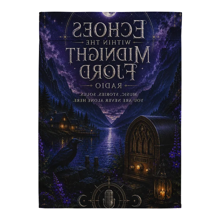 Echoes Within the Midnight Fjord Radio Garden Flag product image (2)