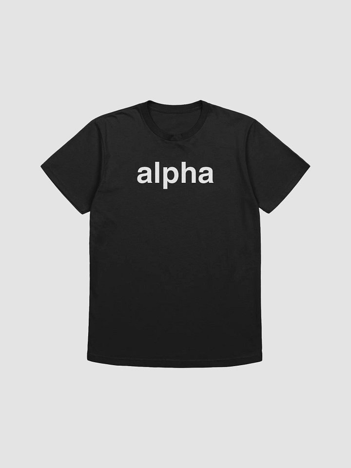 alpha black t-shirt product image (1)