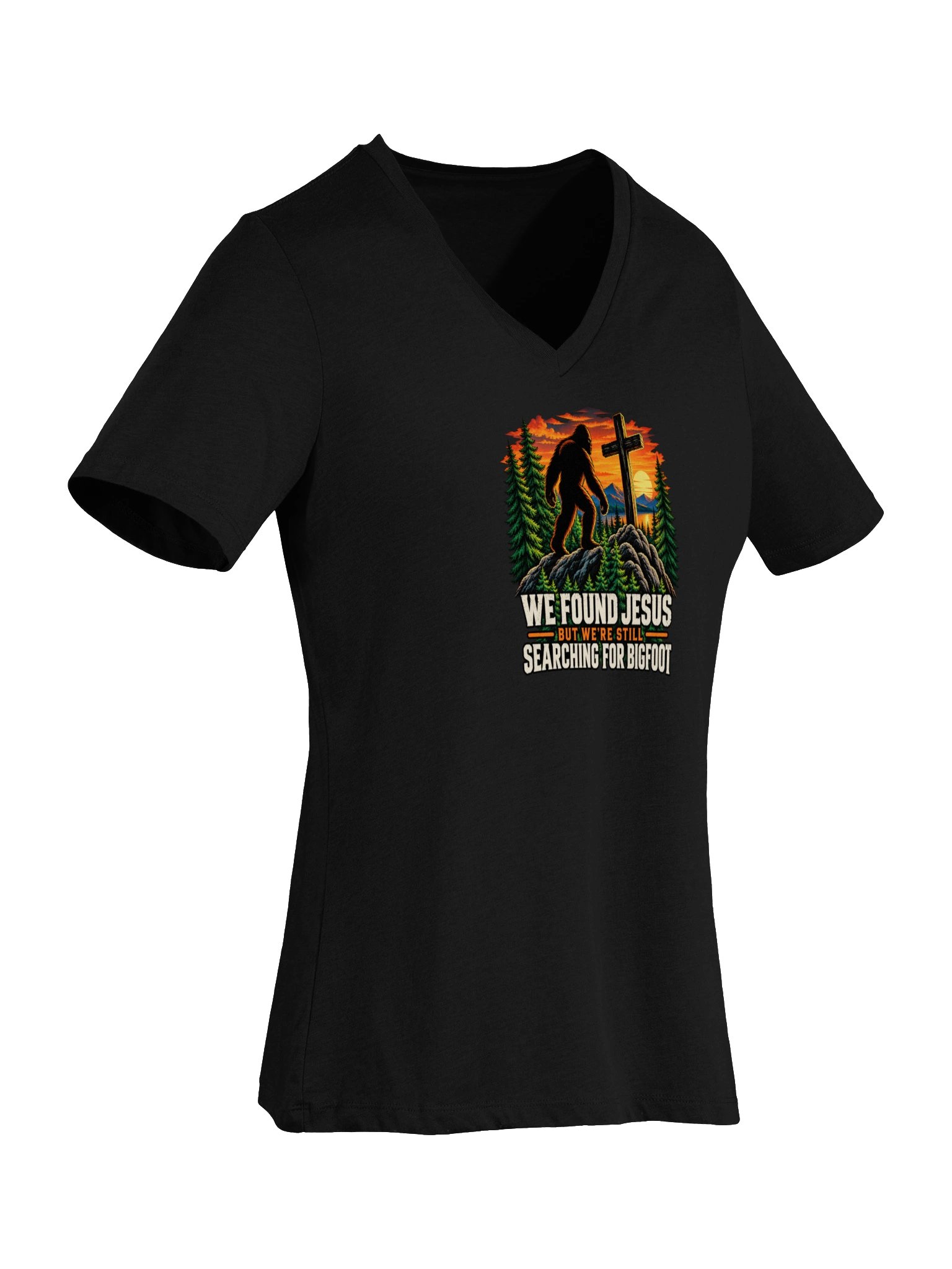 Bigfoot Jesus - inspired by Outcast Women's Supersoft V-neck product image (6)