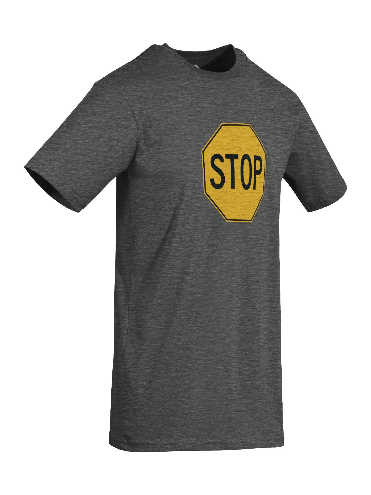 Yellow Stop Sign Heavyweight Tee product image (8)