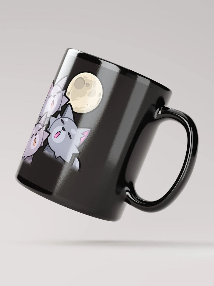 Howling Wolves Black Glossy Mug product image (3)
