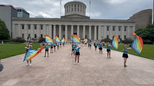 @daytonprideguard We see you! 🔥🏳️‍🌈🔥
Thanks for being a part of Columbus Pride!! 💋
#flaggotsohio #daytonprideguard #colorguar...