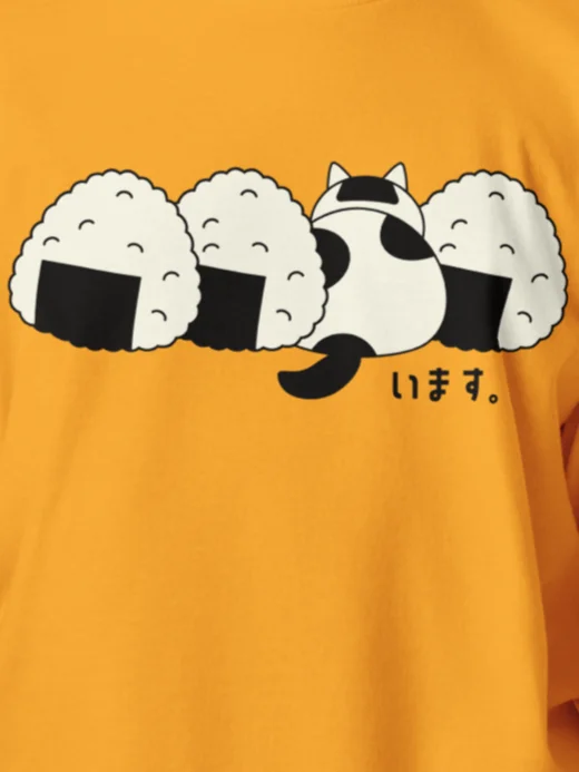 Rice Ball Cat - Unisex Youth Heavyweight T-shirt product image (1)