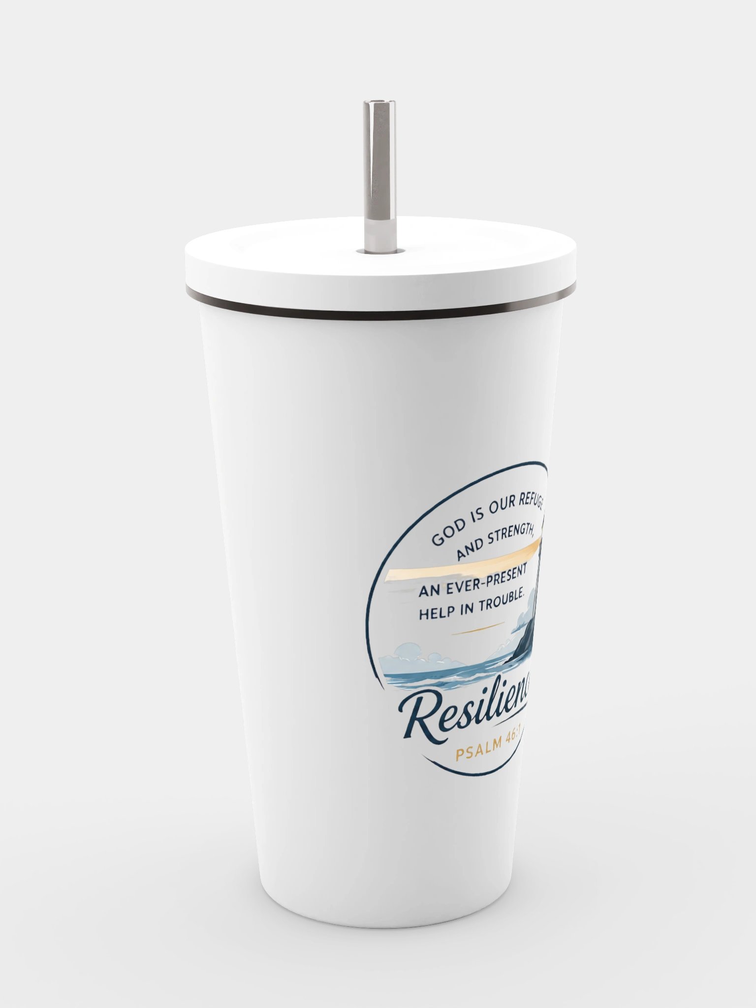 God Is Our Refuge Resilience Tumbler product image (4)