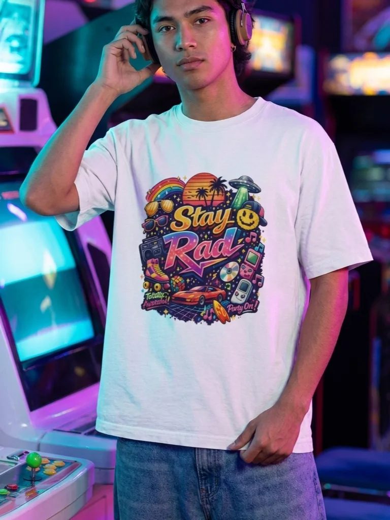 Stay Rad Retro 90s Vibe Tee product image (1)