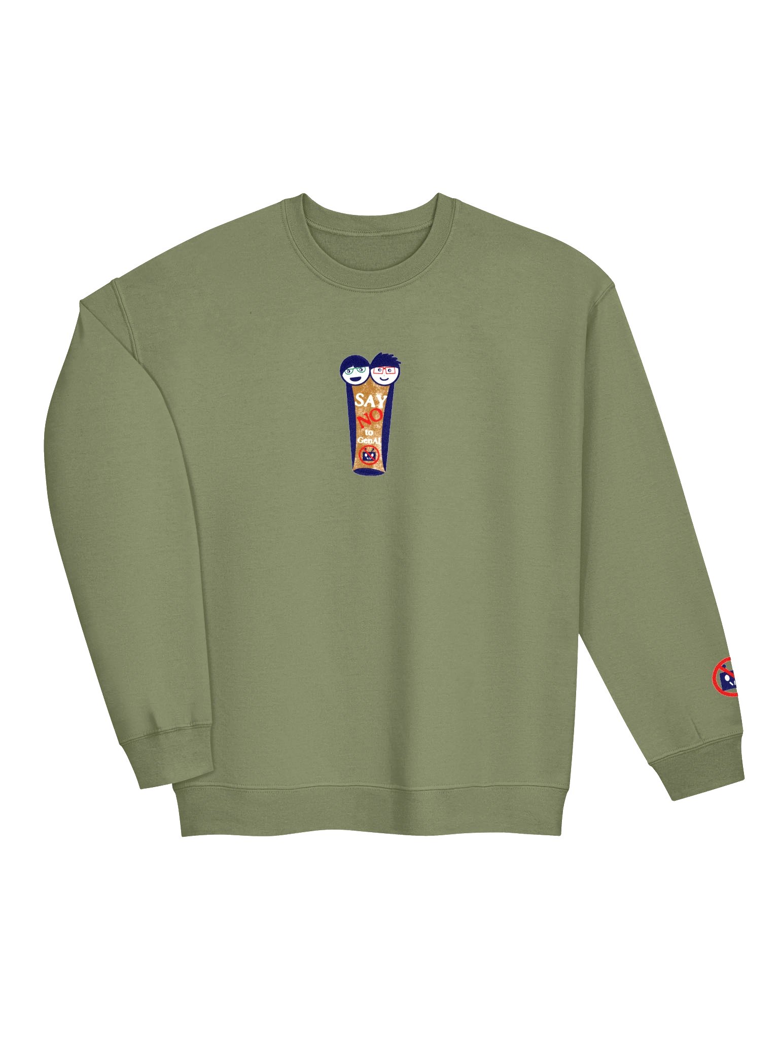 Just say NO Embroidered Sweatshirt product image (23)