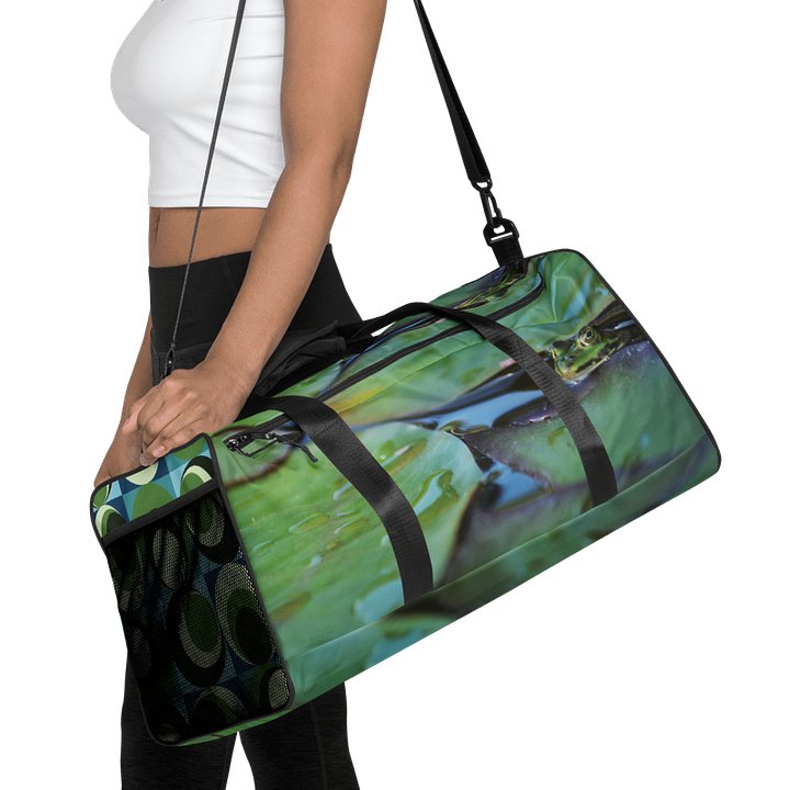 Travel bag - Frog under lily pad (Light-colored Design) product image (1)