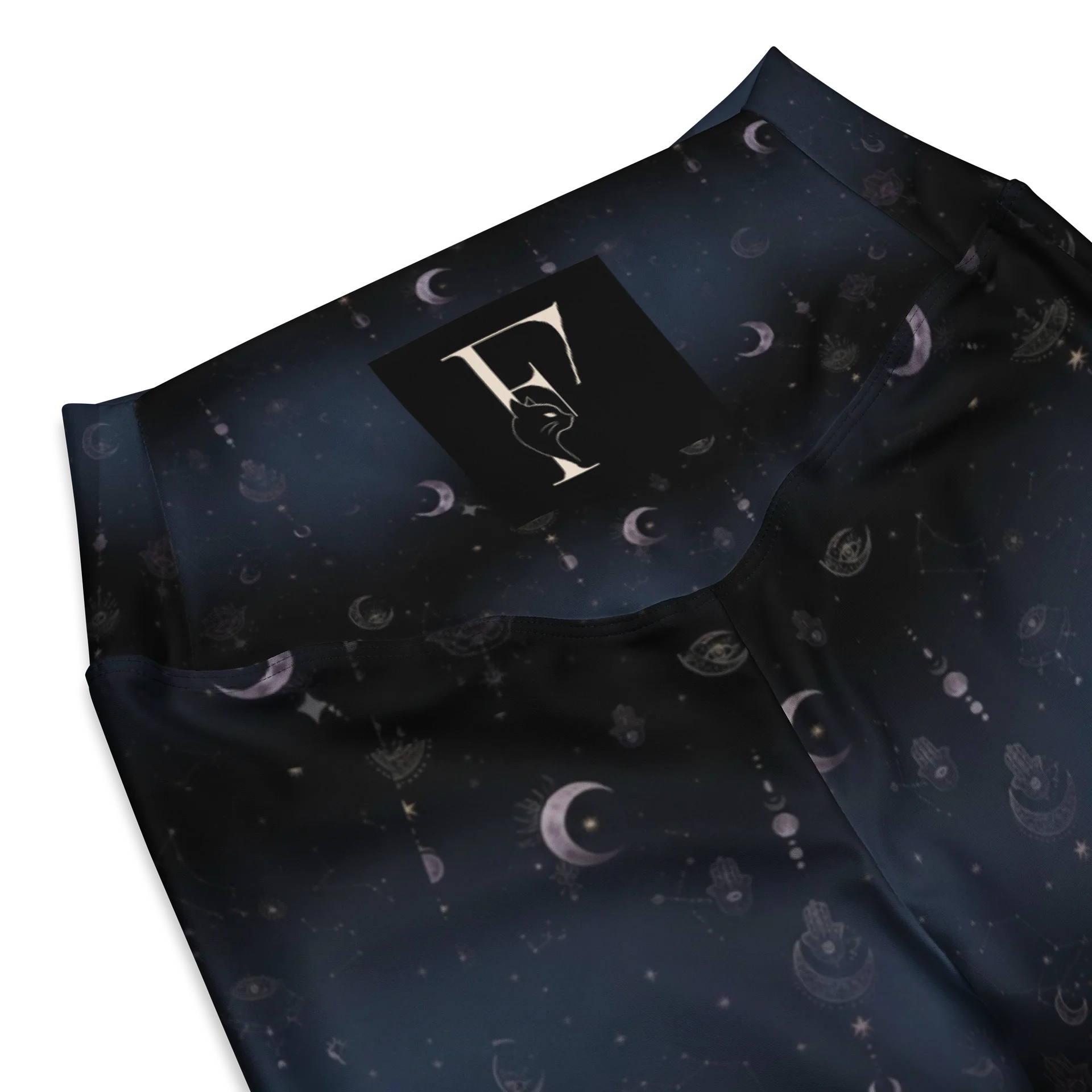 Lunar Eclipse Women’s Celestial Flared Leggings | Luxury Yoga Pants product image (7)