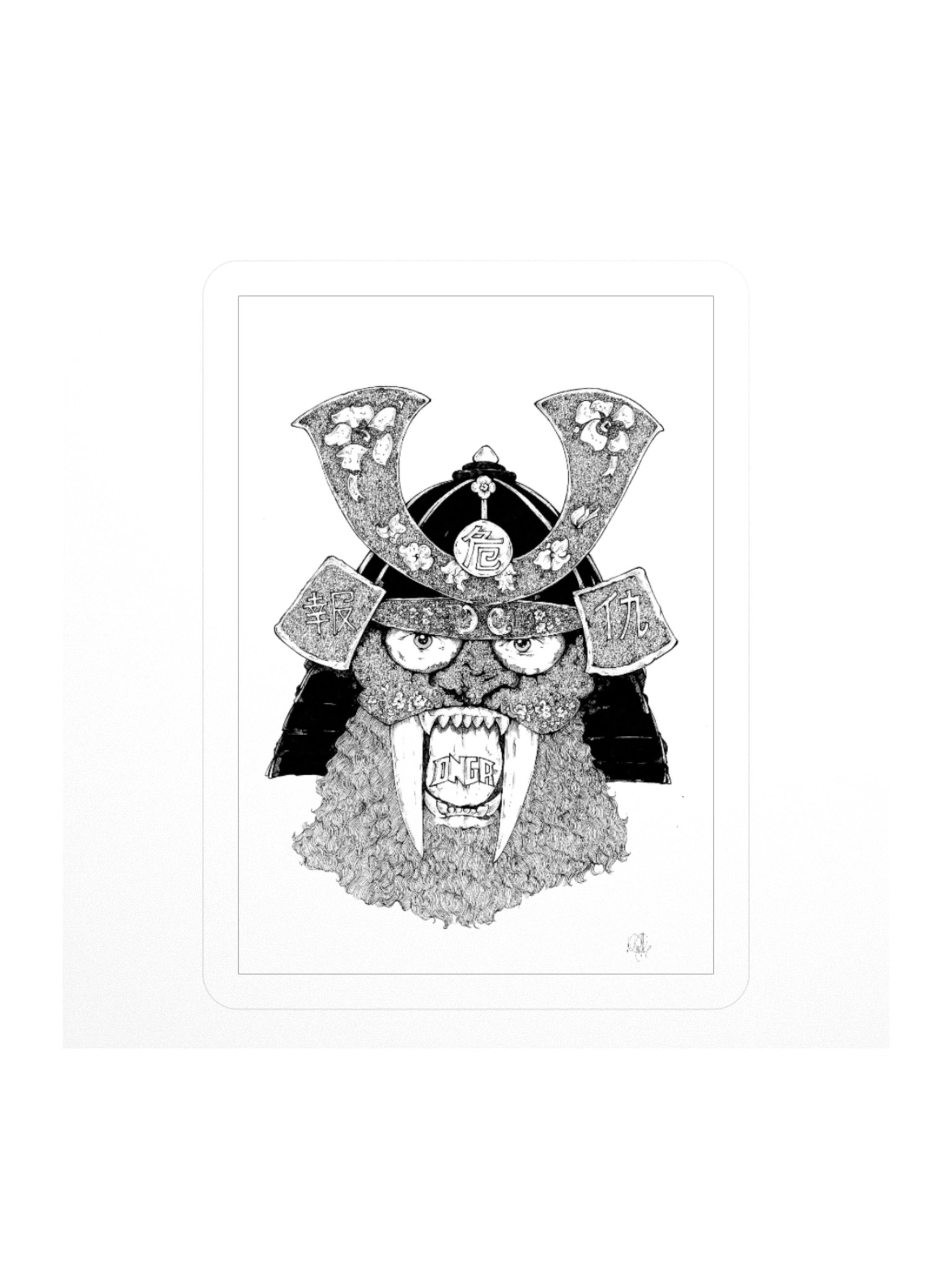 DNGR Oni Samurai Sticker product image (1)