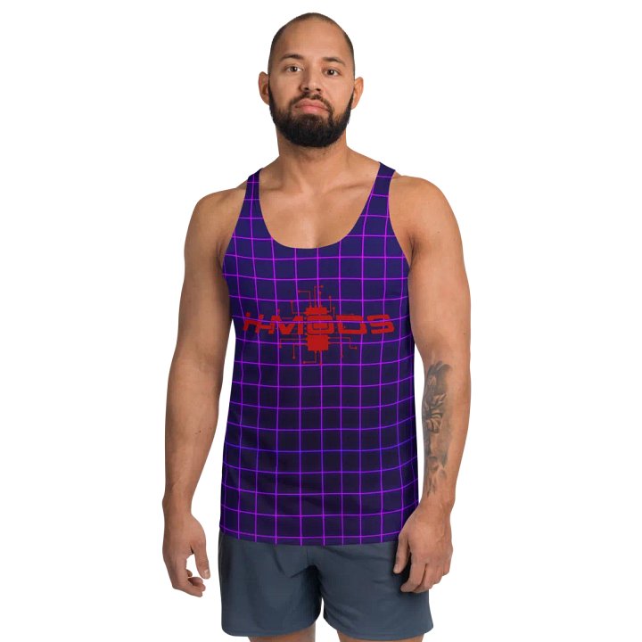 Attack logo grid AWESOME tank product image (1)