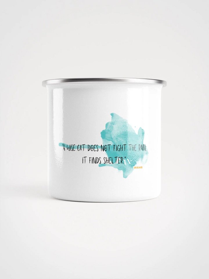 Wise Cat Enamel Adventure Mug product image (1)