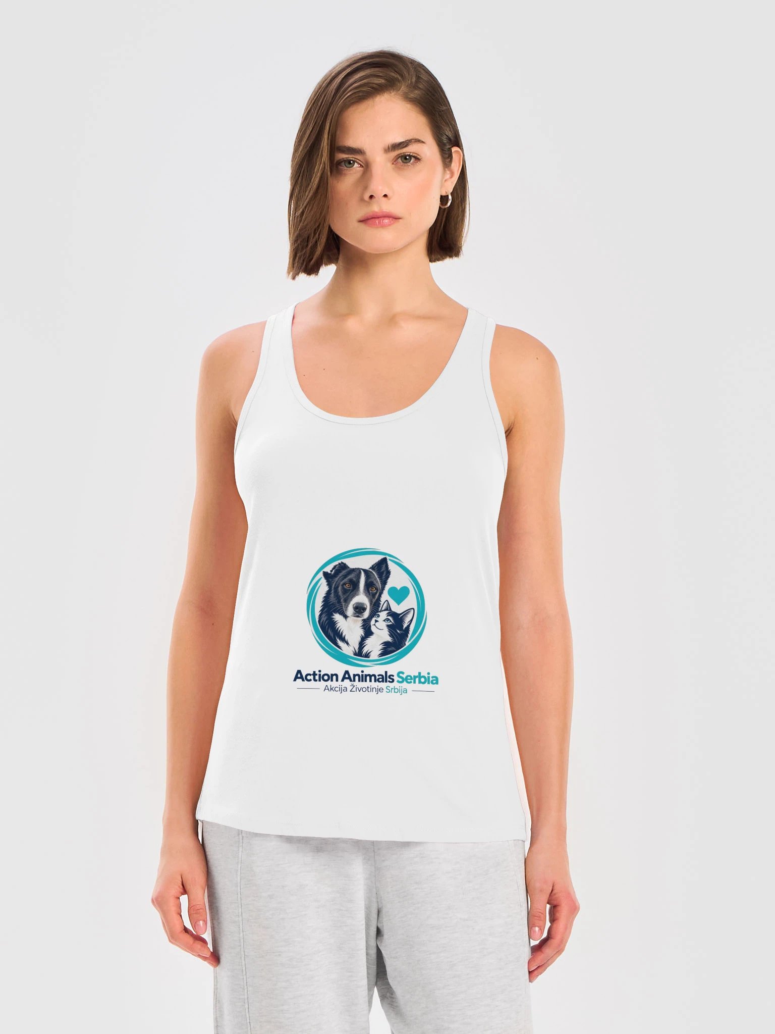 Action Animals Serbia Racerback Tanktop product image (3)