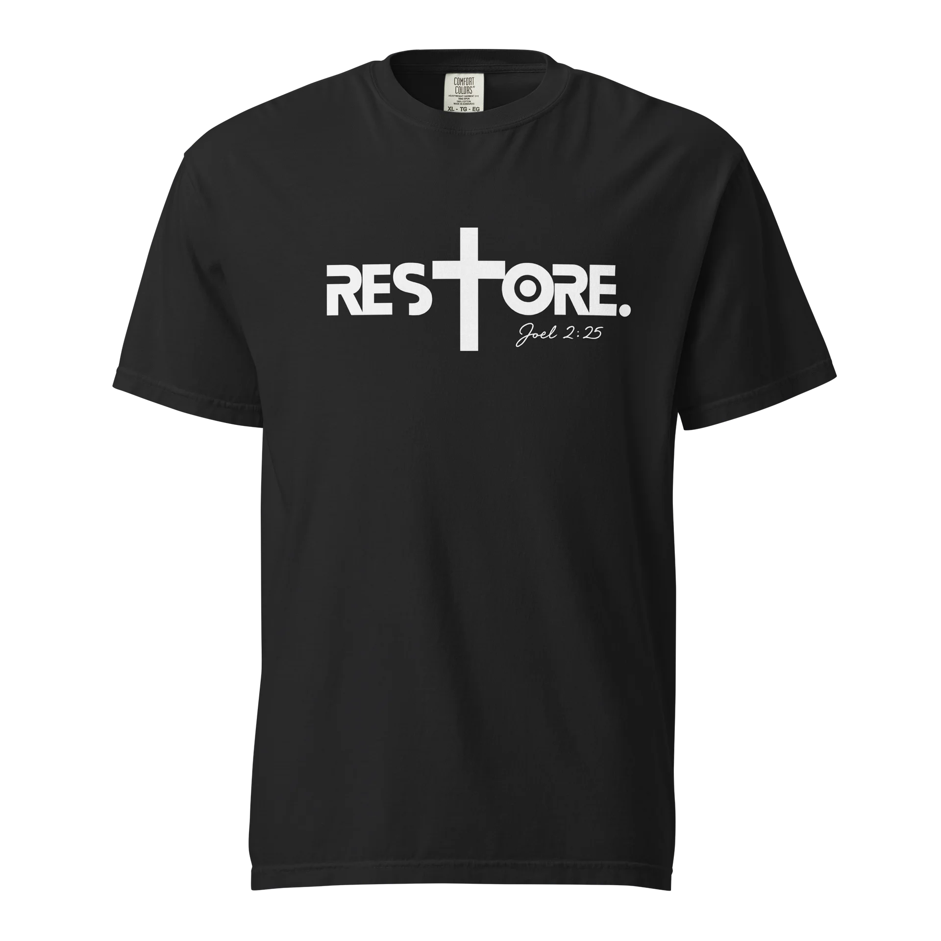 RESTORE™ Cross T-Shirt | Christian Faith Graphic Tee | Inspirational Streetwear product image (1)