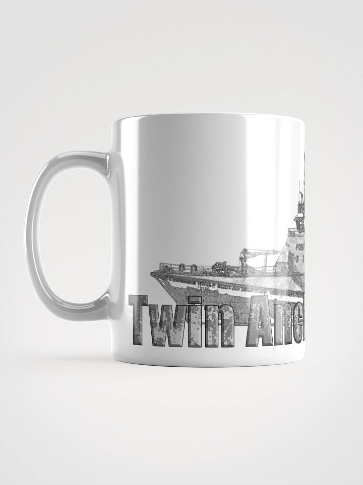 Foss Tugboat Sketch Twin Anchor Glossy Mug product image (1)