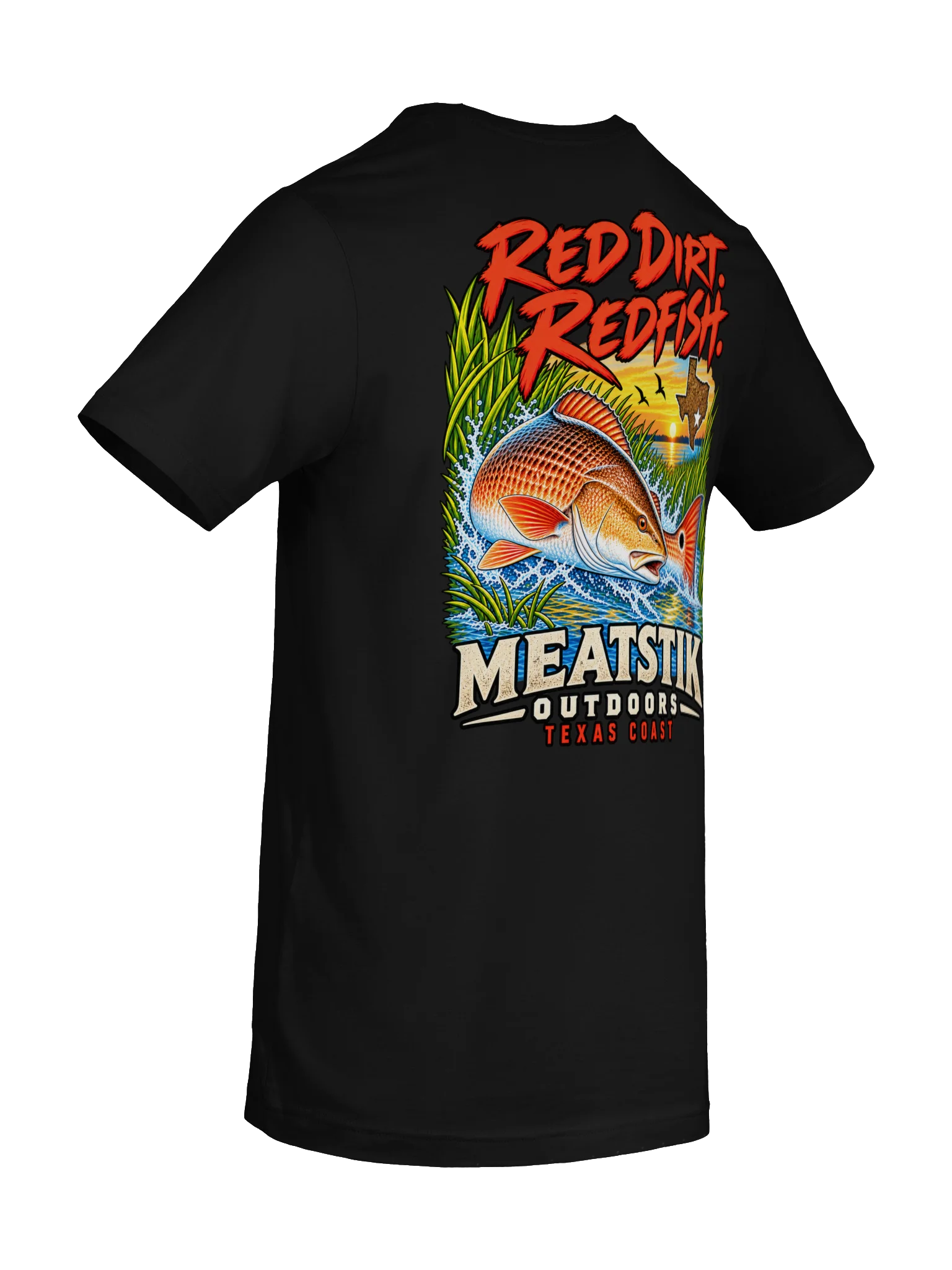 Red Dirt. Redfish. Texas Coast Tee product image (4)