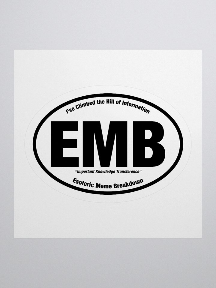 Esoteric Meme Breakdown "EMB" Sticker - Small product image (1)