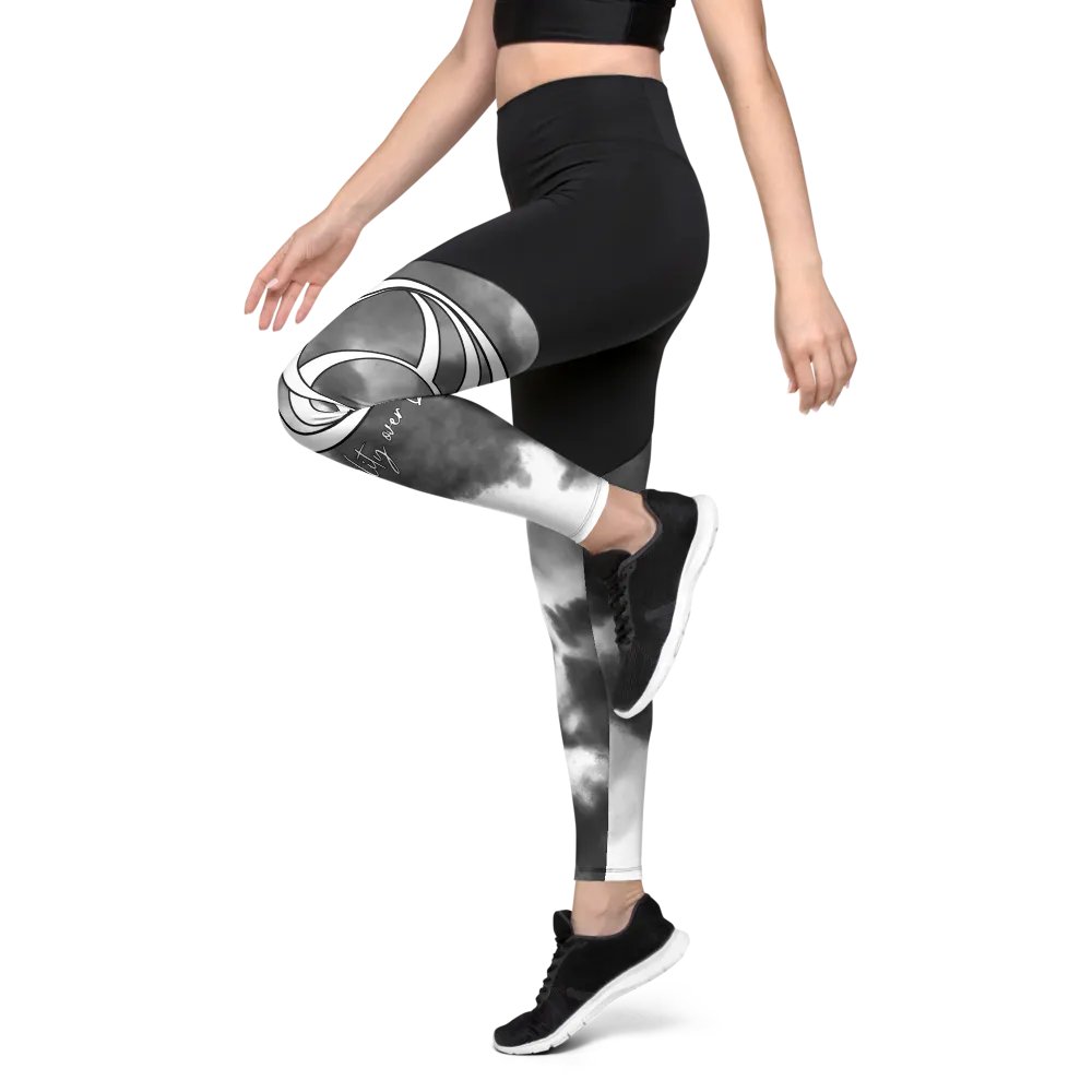 Women's Sport Leggings (Partly Cloudy) product image (3)