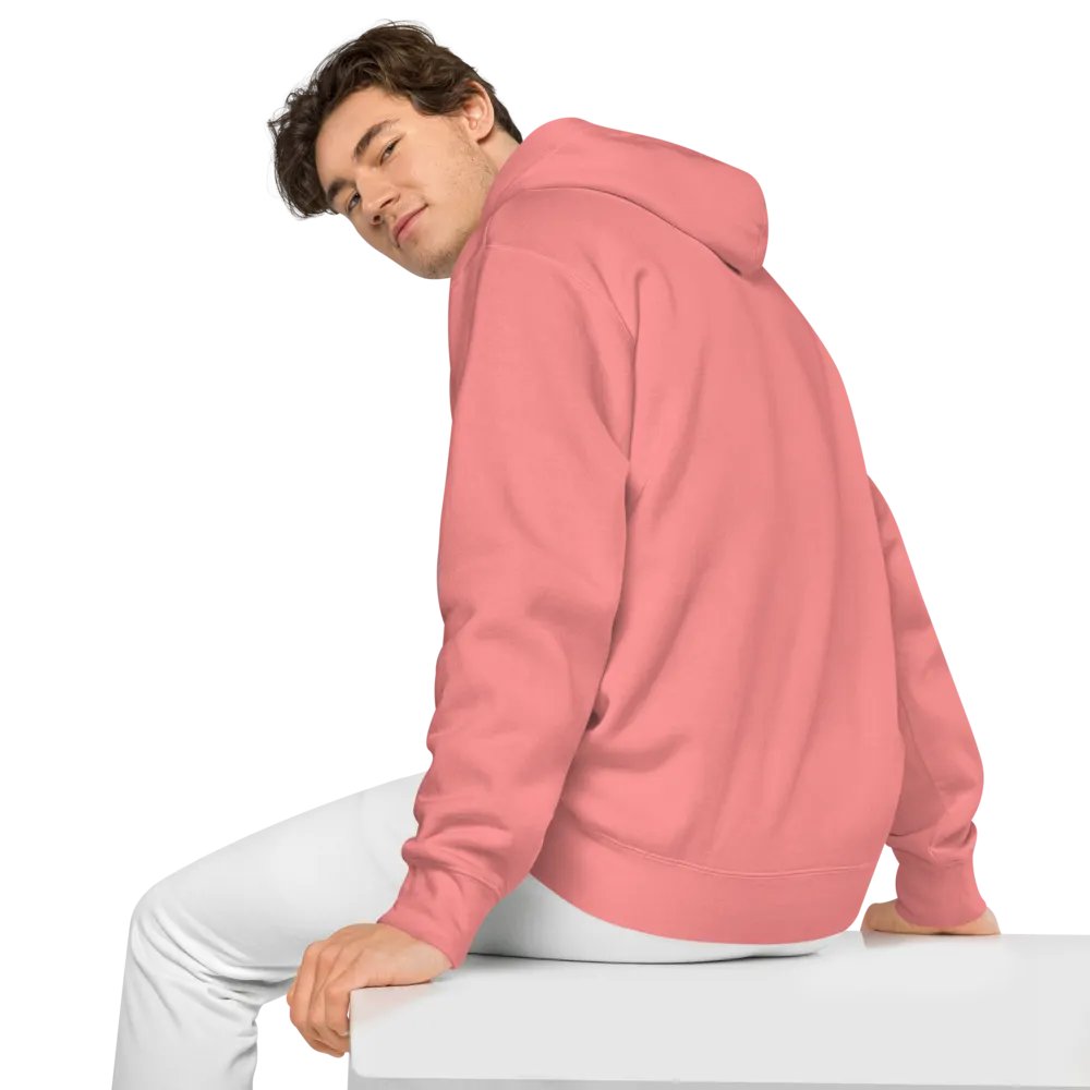 In My Head (L.C. maroon bubble design 2) embroidered pigment hoodie product image (5)