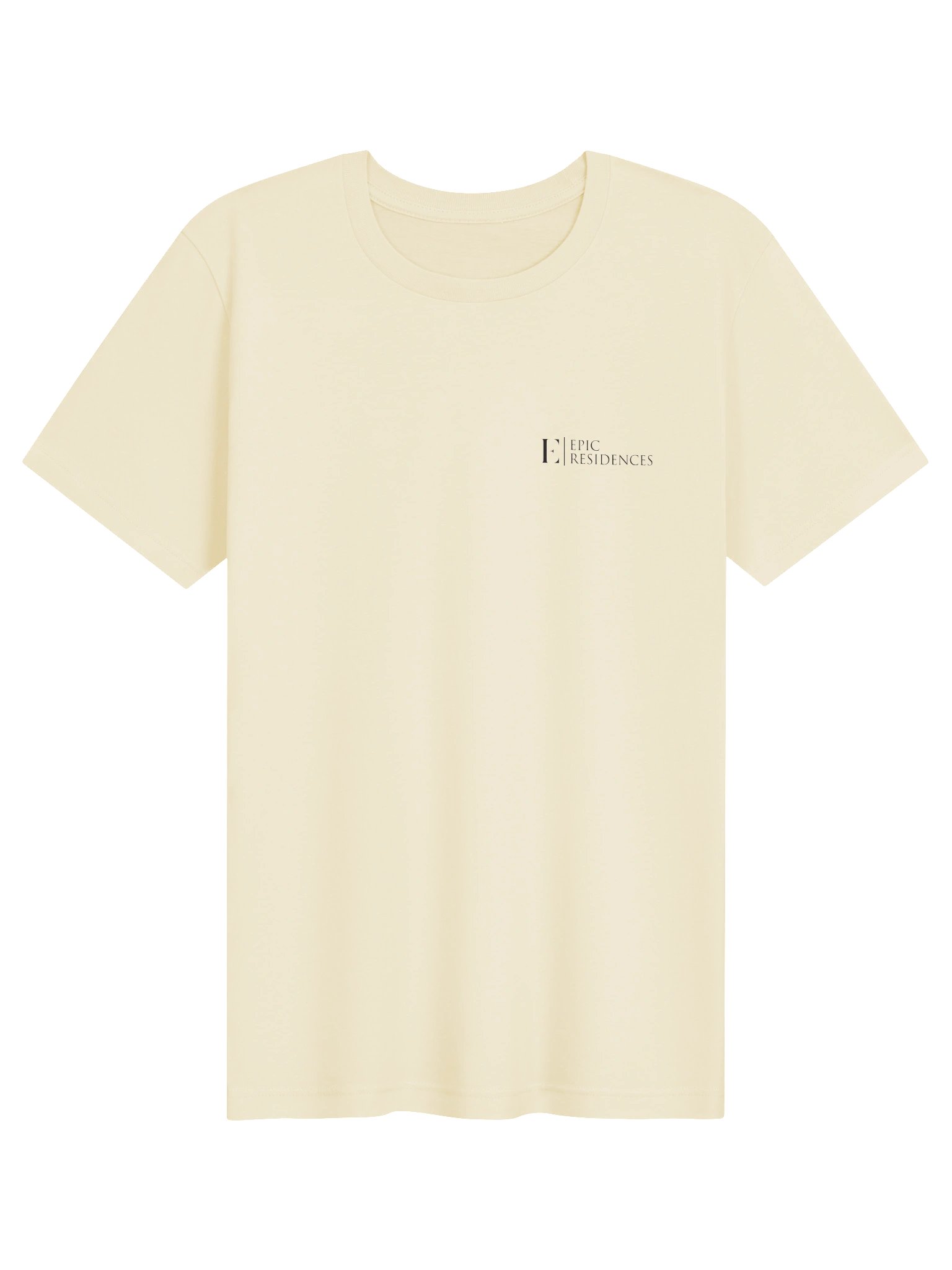 Wordmark Crew Tee — Natural & White product image (1)