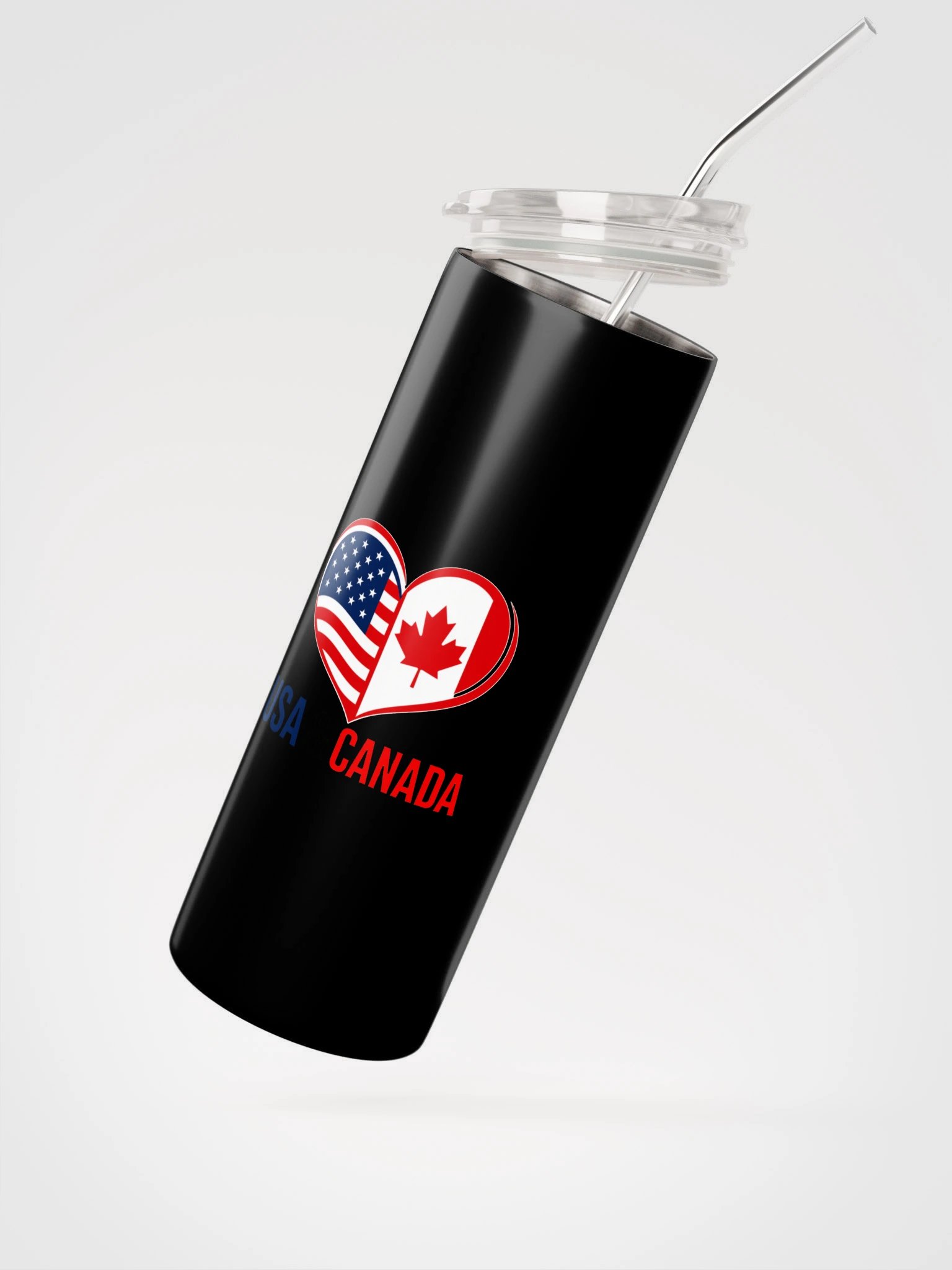USA & Canada Friendship Heart-Flag Tumbler product image (3)