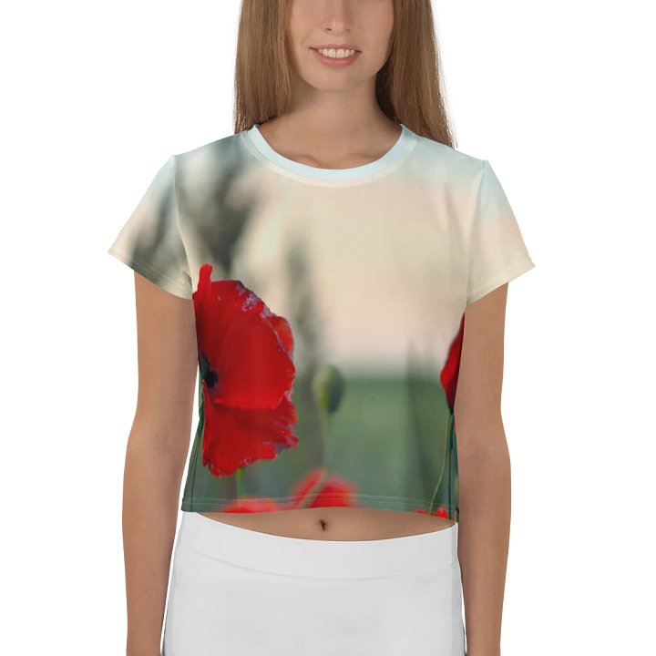 Crop top - Poppies in the wind product image (1)