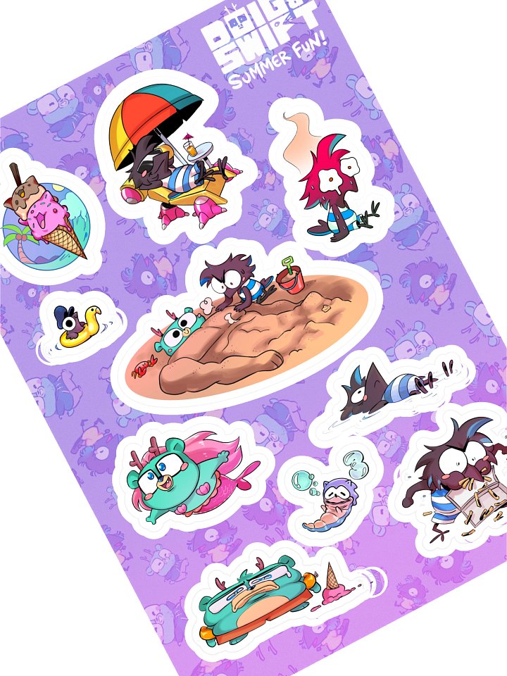 Fun in the sun sticker sheet product image (1)