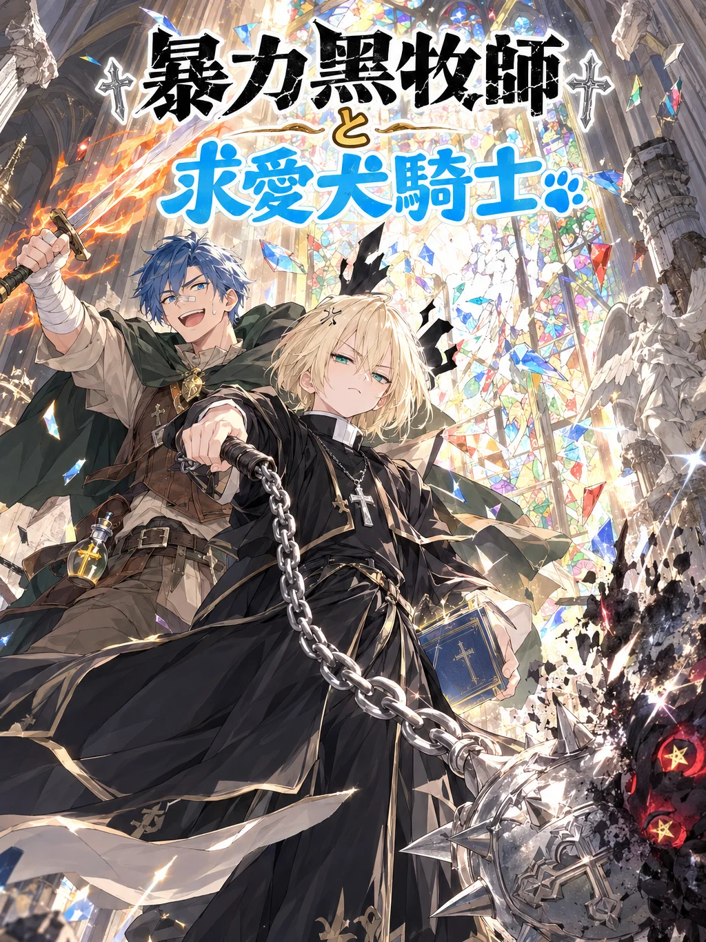 《暴力黑牧師と求愛犬騎士》數位板 product image (1)