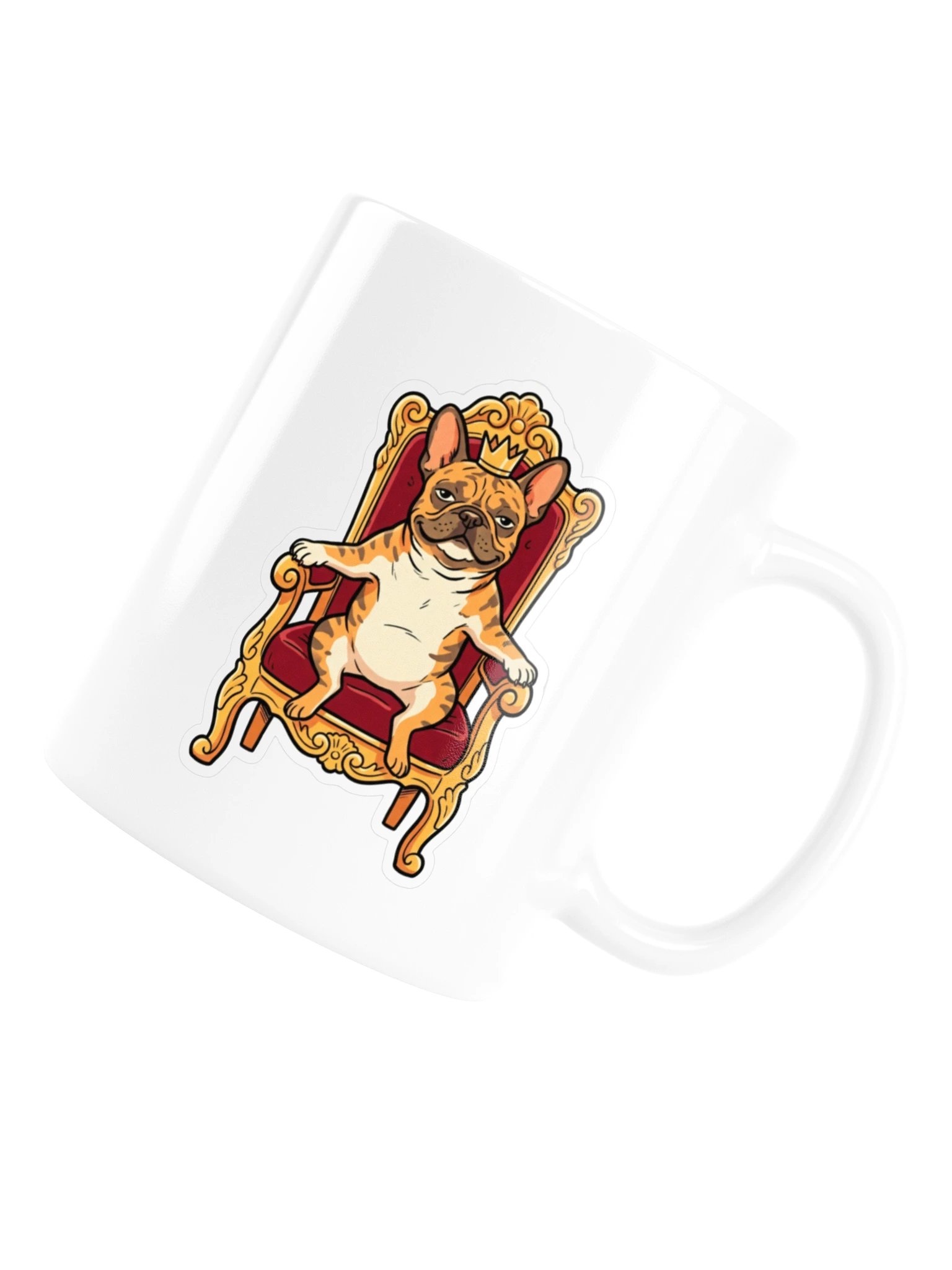 French Bulldog on the Throne Mug product image (6)