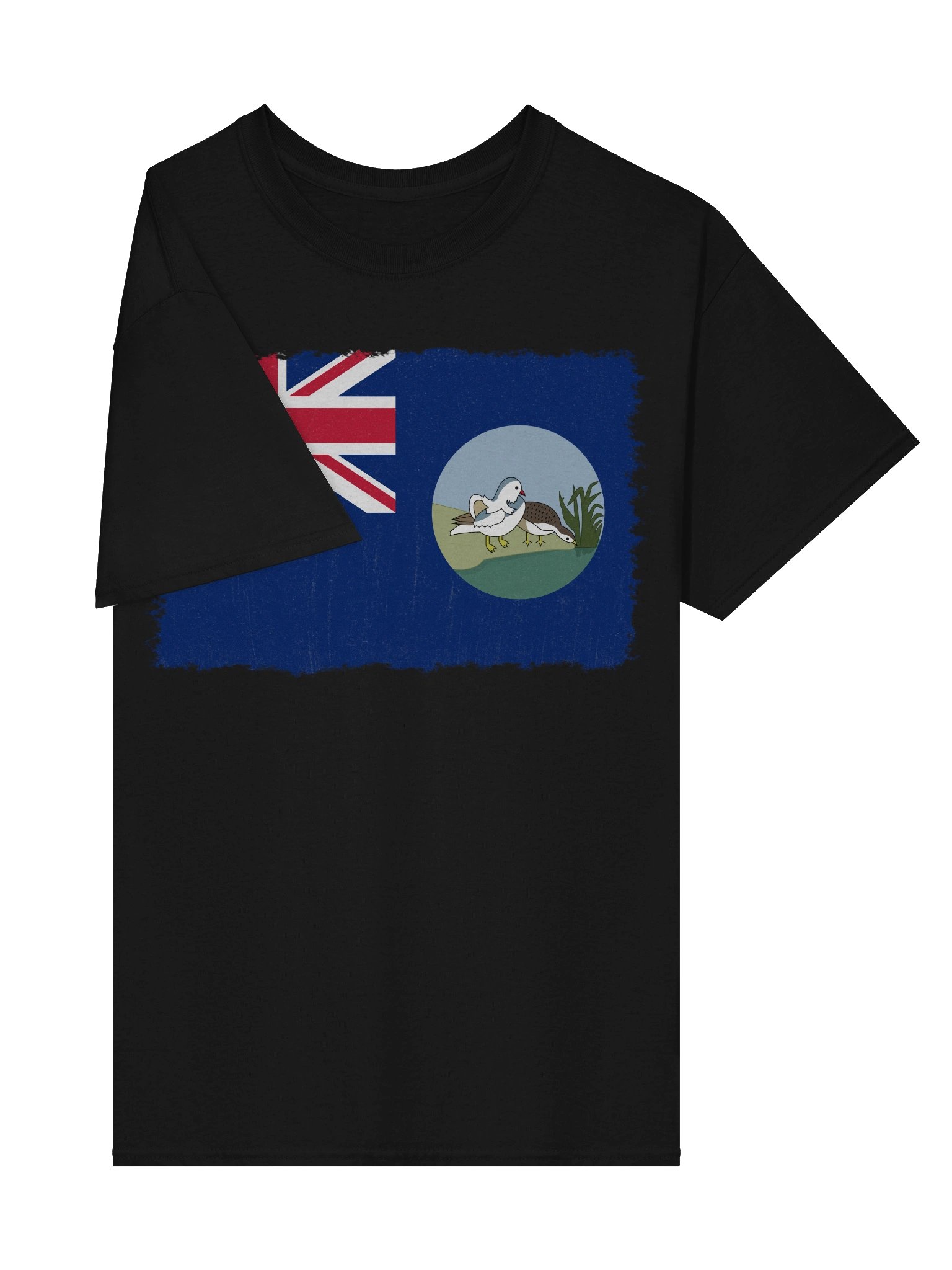 British Weihaiwei Flag Distressed T-Shirt product image (4)