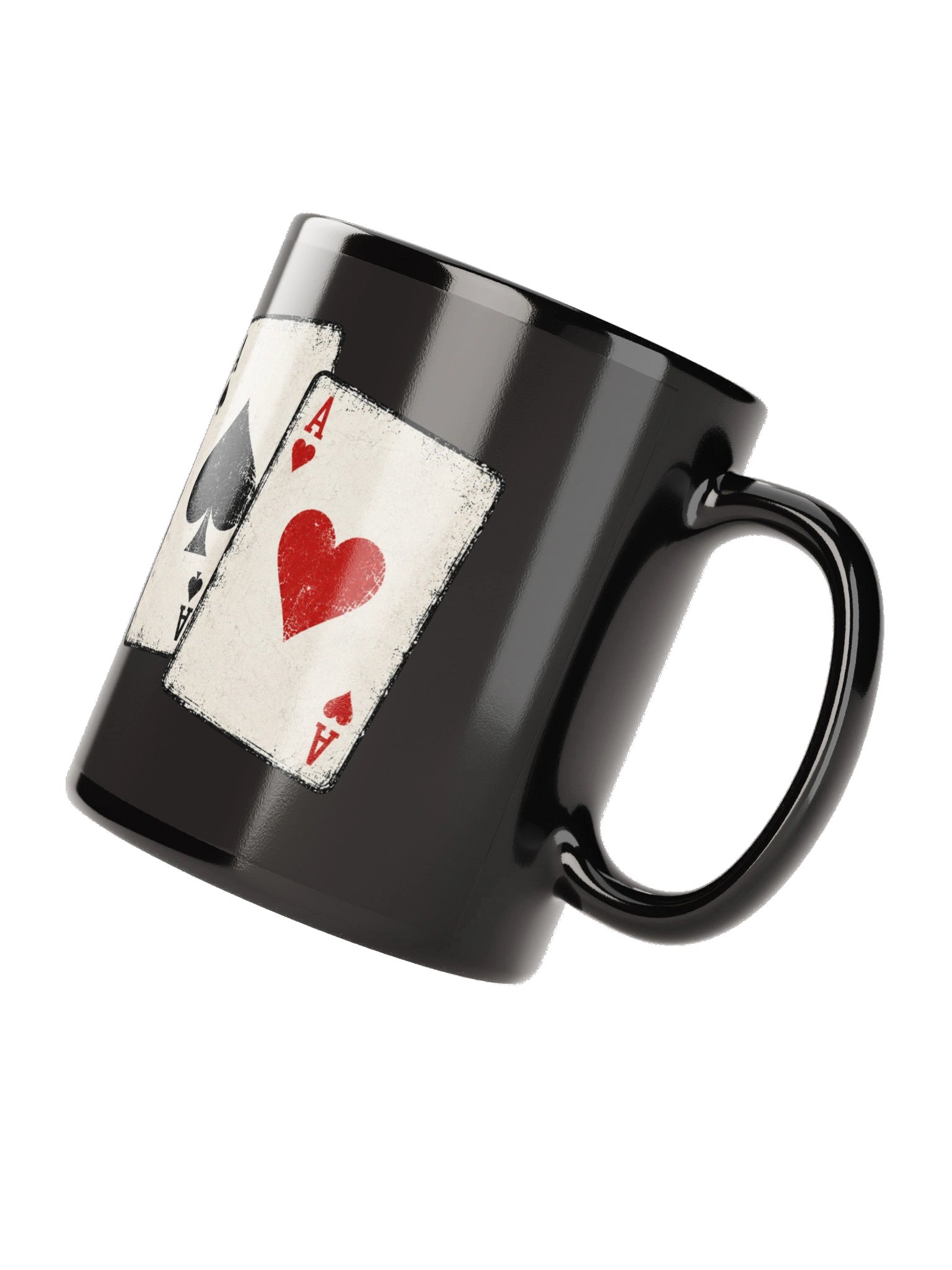 Playing Card Mug | Ace of Spades & Hearts Poker Mug Gift product image (7)