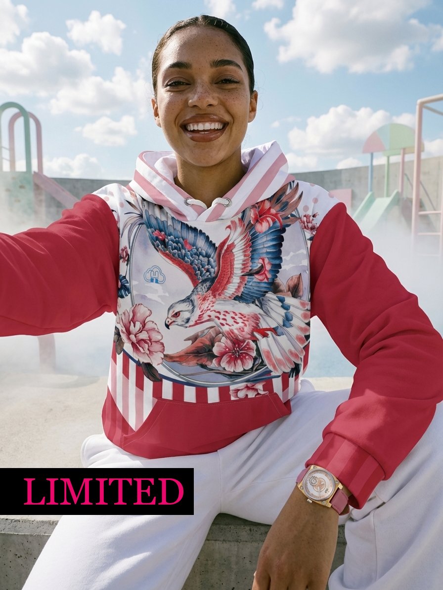 EAGLE-Hawaiian hawk-cotton hoodie-Red Circus product image (1)
