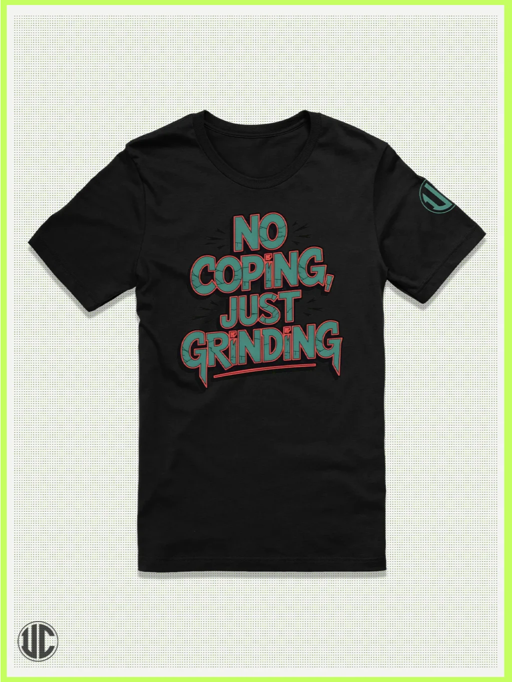 No Coping, Just Grinding – Skate Graphic T-Shirt product image (1)