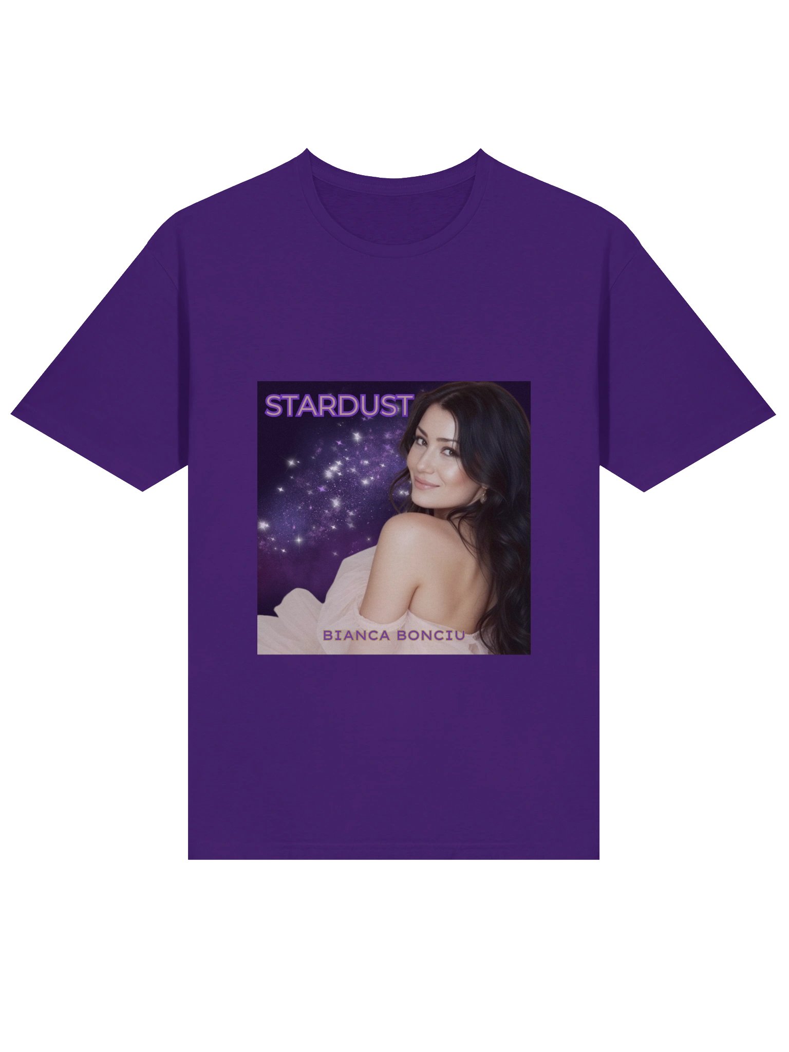 Stardust Album Cover T-Shirt – Official Bianca Bonciu Music Merch (Unisex) product image (3)