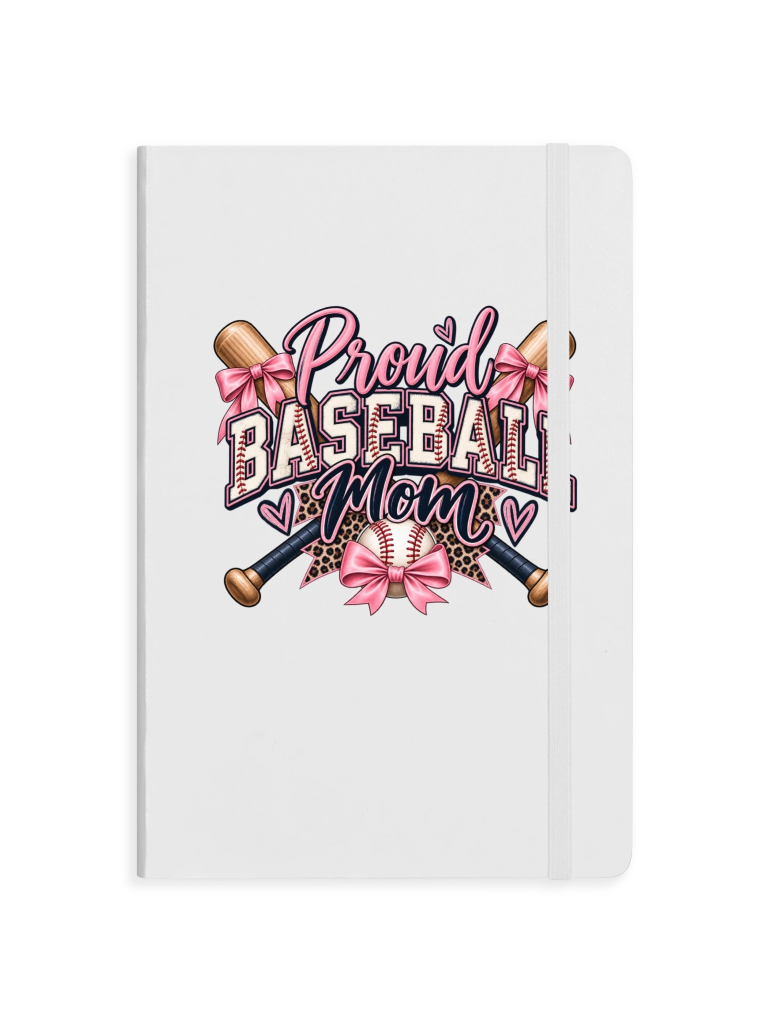 Proud Baseball Mom Hardcover Notebook | Sports Mom Journal product image (1)