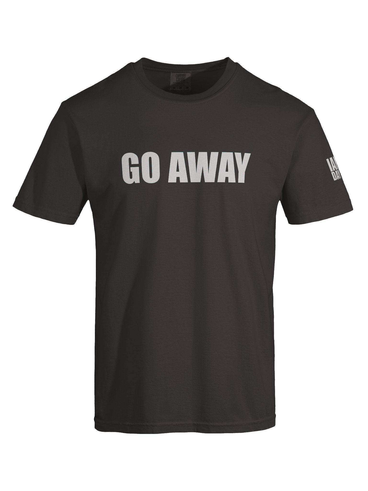 Go Away Simple T-Shirt - Gray product image (7)