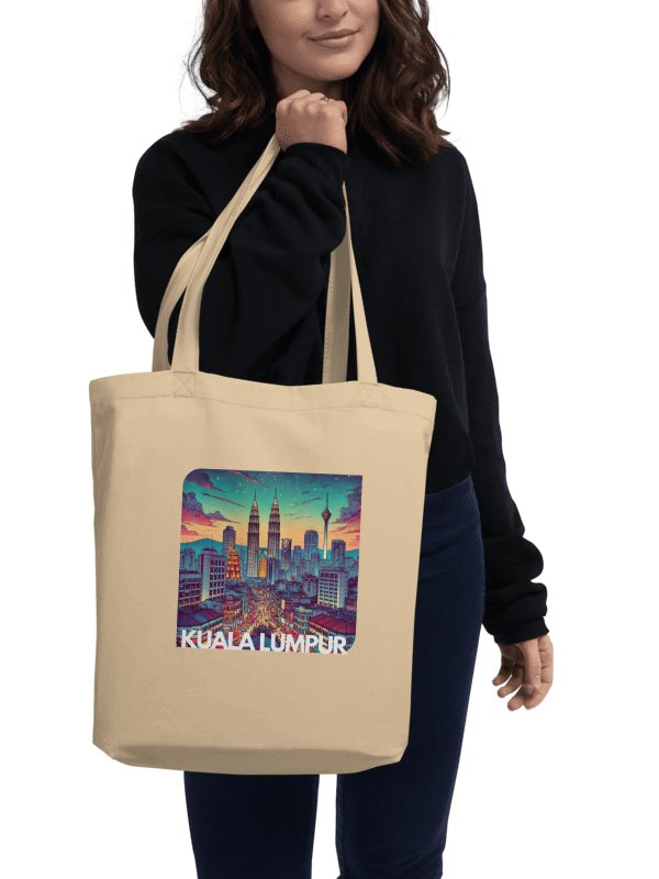 Vibrant Cityscape Eco-Friendly Tote Bag | Kuala Lumpur city Malaysia product image (1)