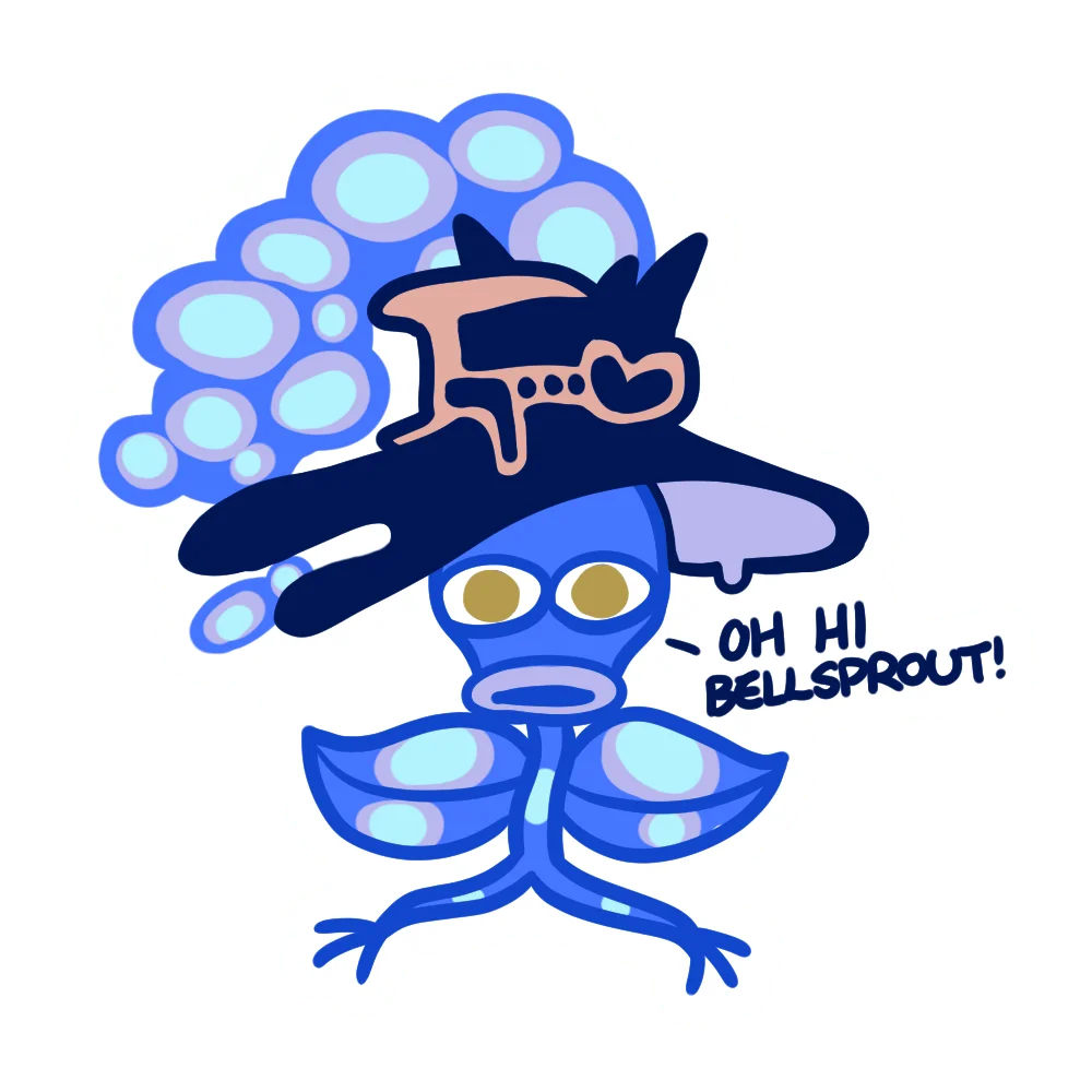 Oh hi, Bellsprout! Sticker product image (1)