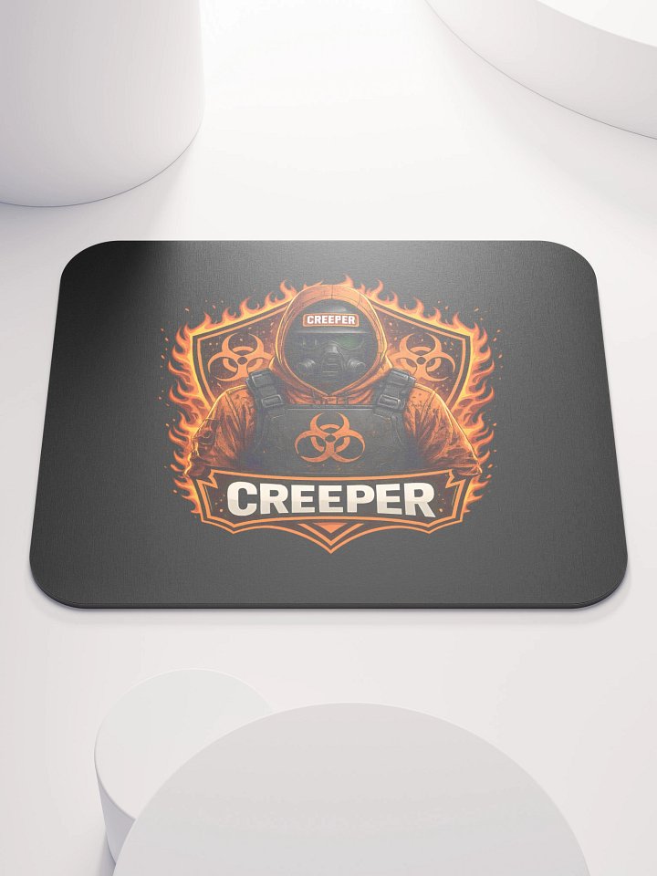 🔥 Creeper Biohazard Logo Mouse Pad | Official Stream Community Logo product image (1)