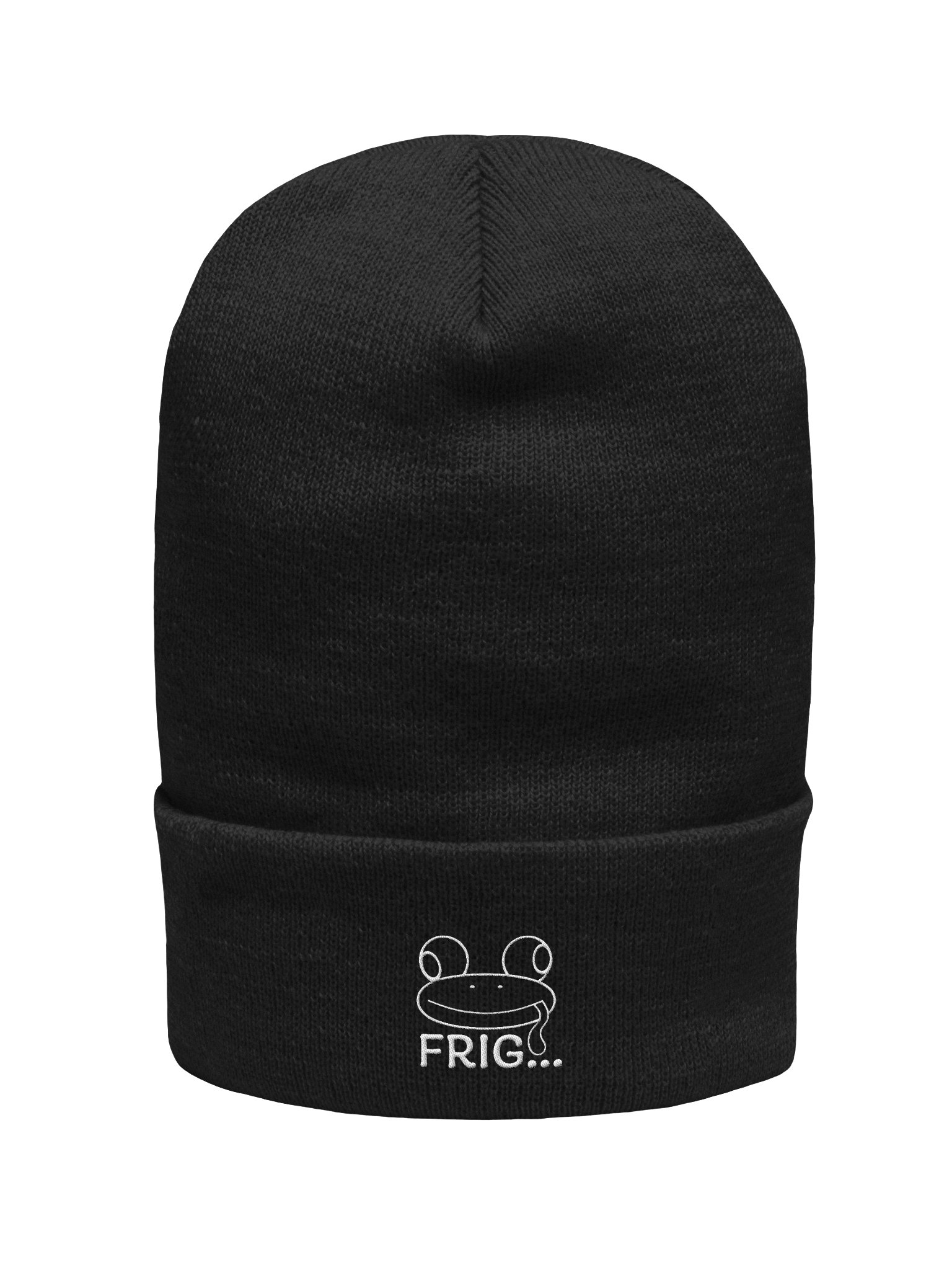 Frig Embroidered Beanie (White) product image (1)