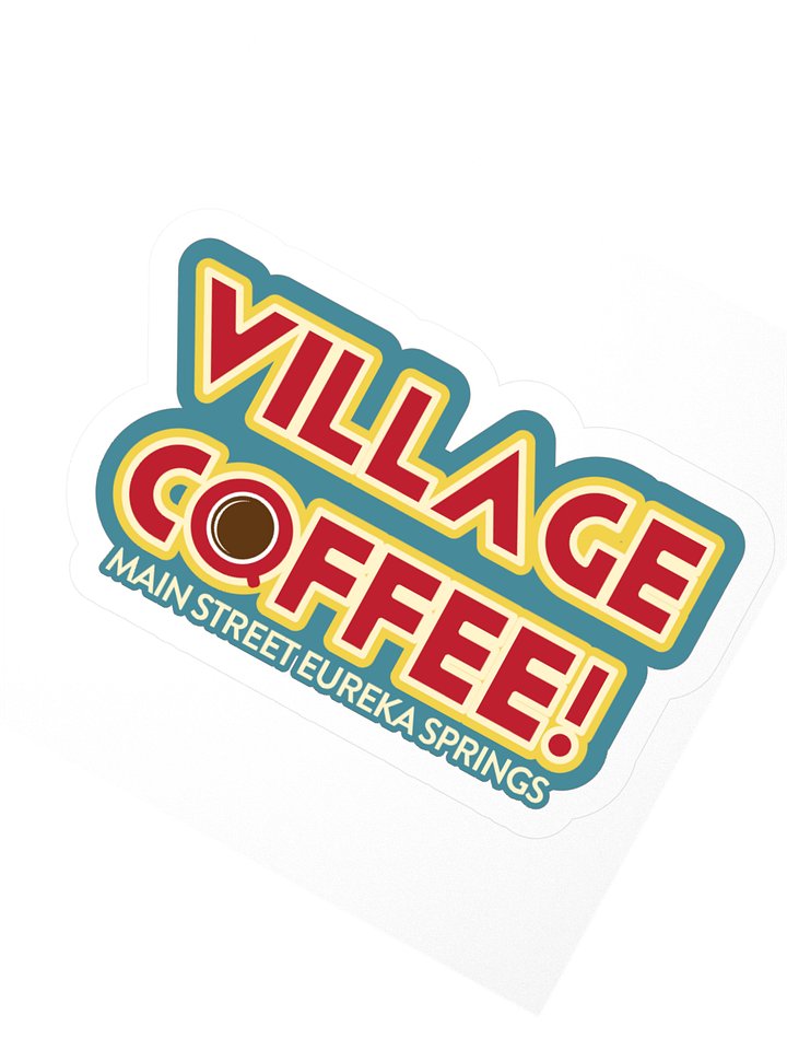 Village Coffee Kiss Cut Stickers product image (4)