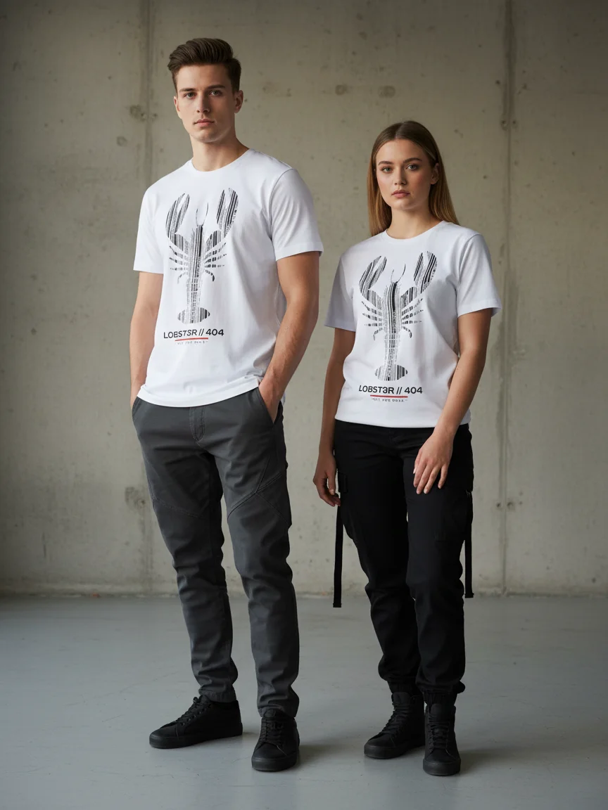 Barcode Identity T-Shirt | Industrial Lobster Graphic Tee product image (3)
