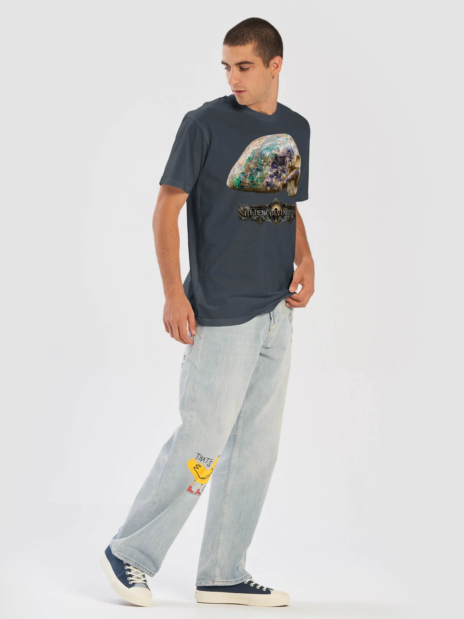 Giant Fluorite Skull Premium T-Shirt product image (5)