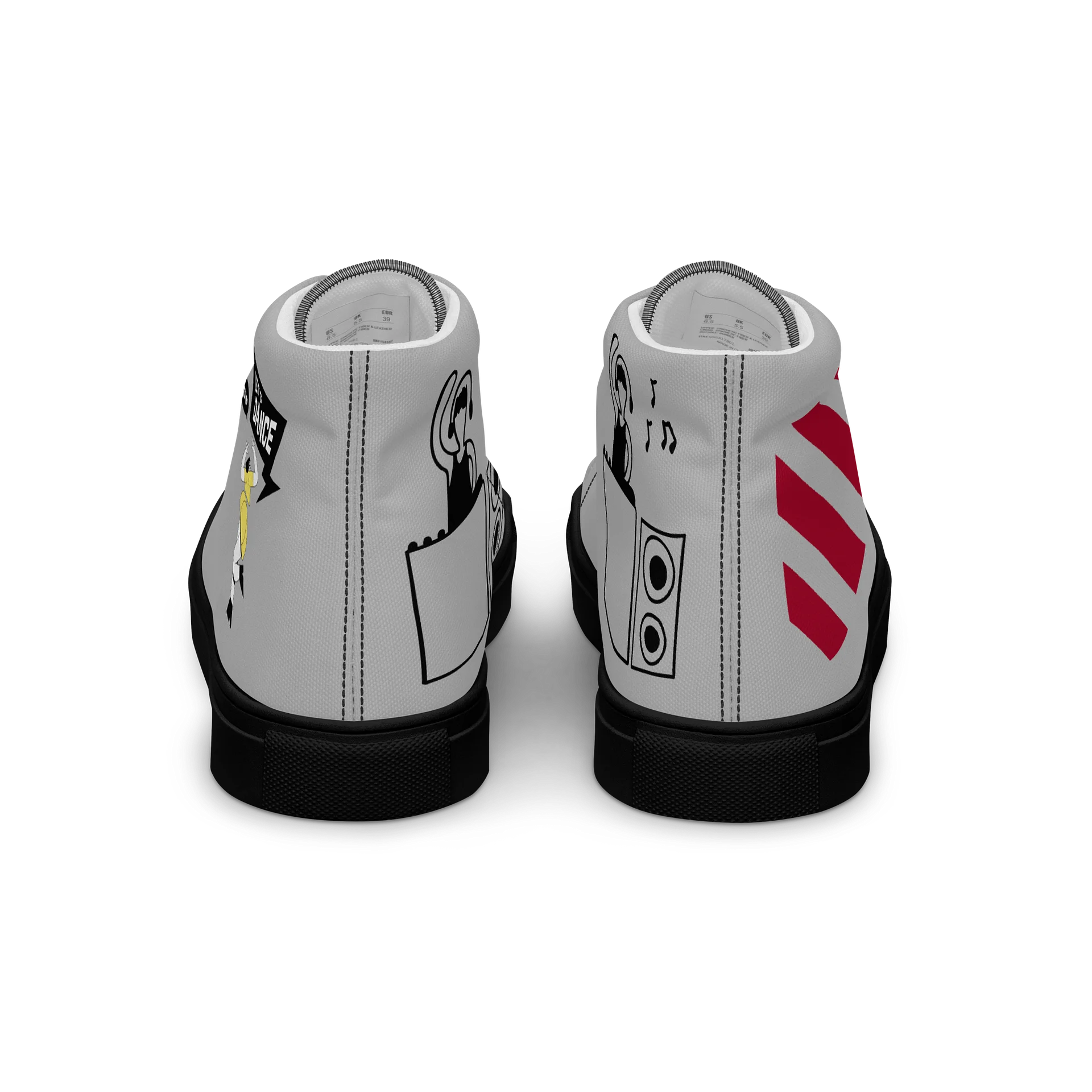 Retro Vibes High Top Canvas Shoes product image (4)