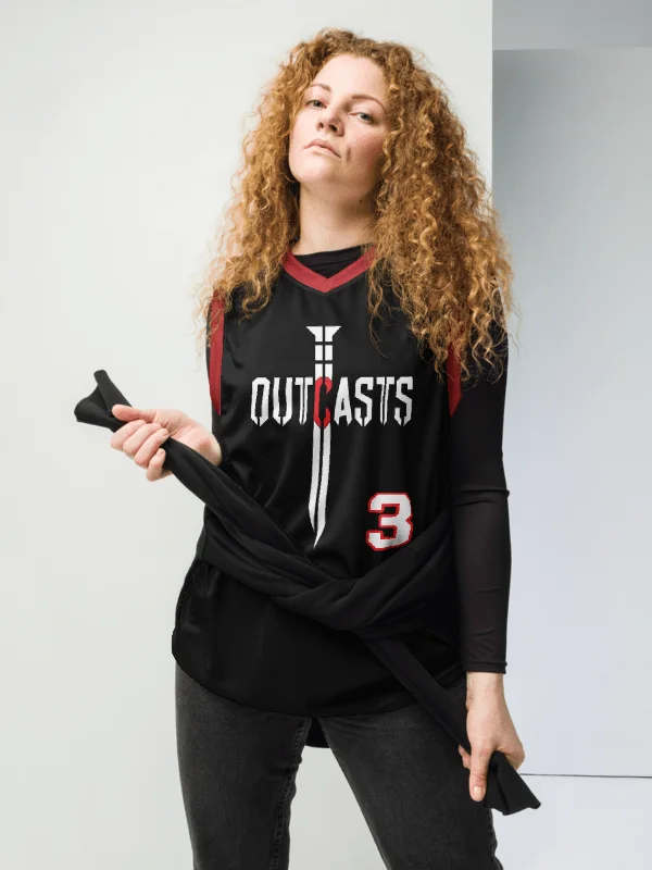 Outcasts Basketball Jersey Red/Black product image (2)