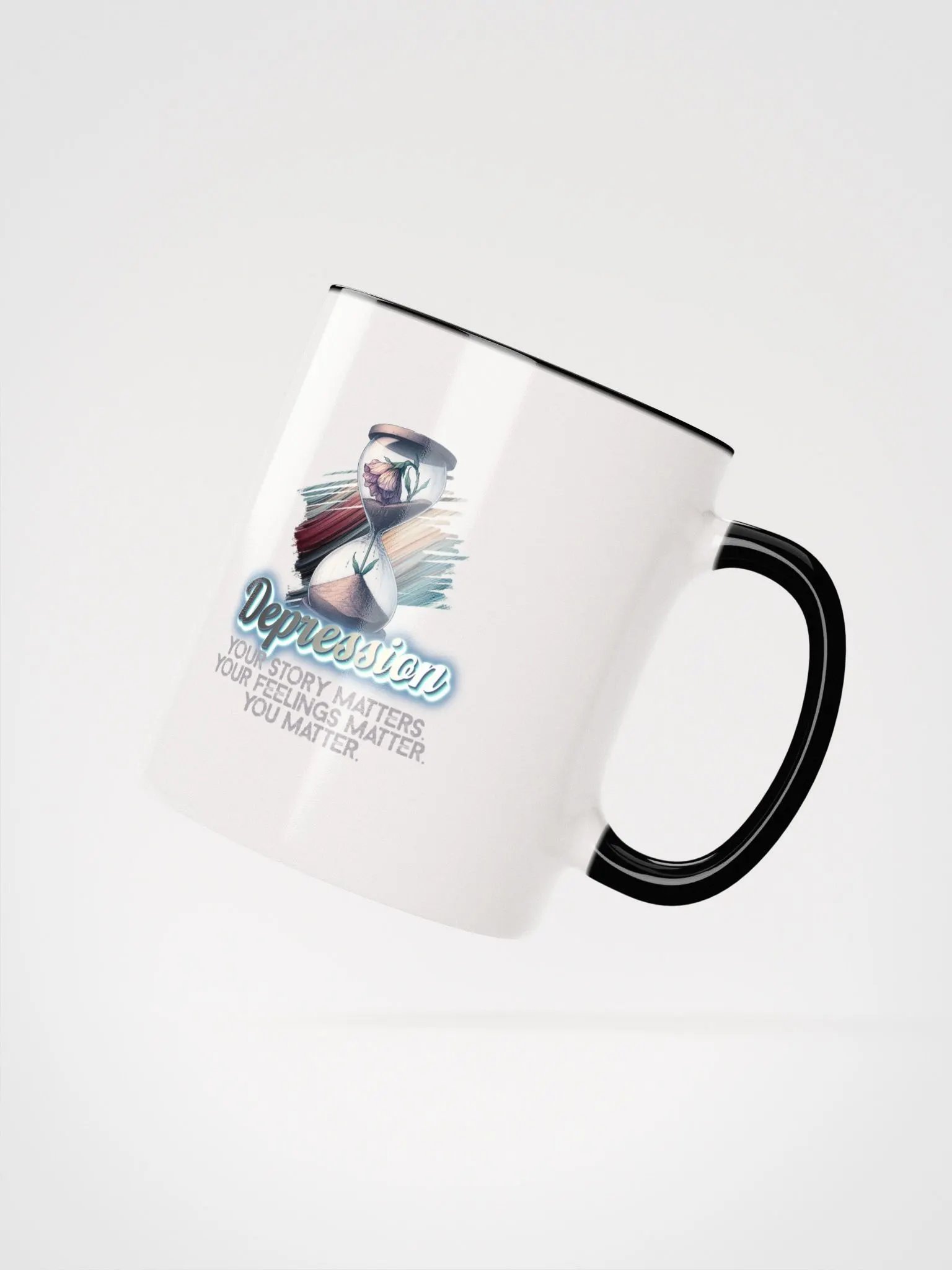 Depression Ceramic Mug with Color Inside product image (14)