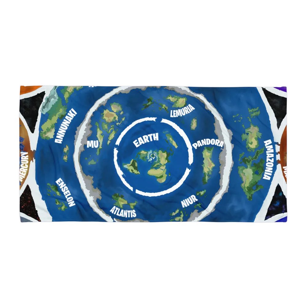 Sublimated Towel Beyond The Ice Wall Map product image (1)
